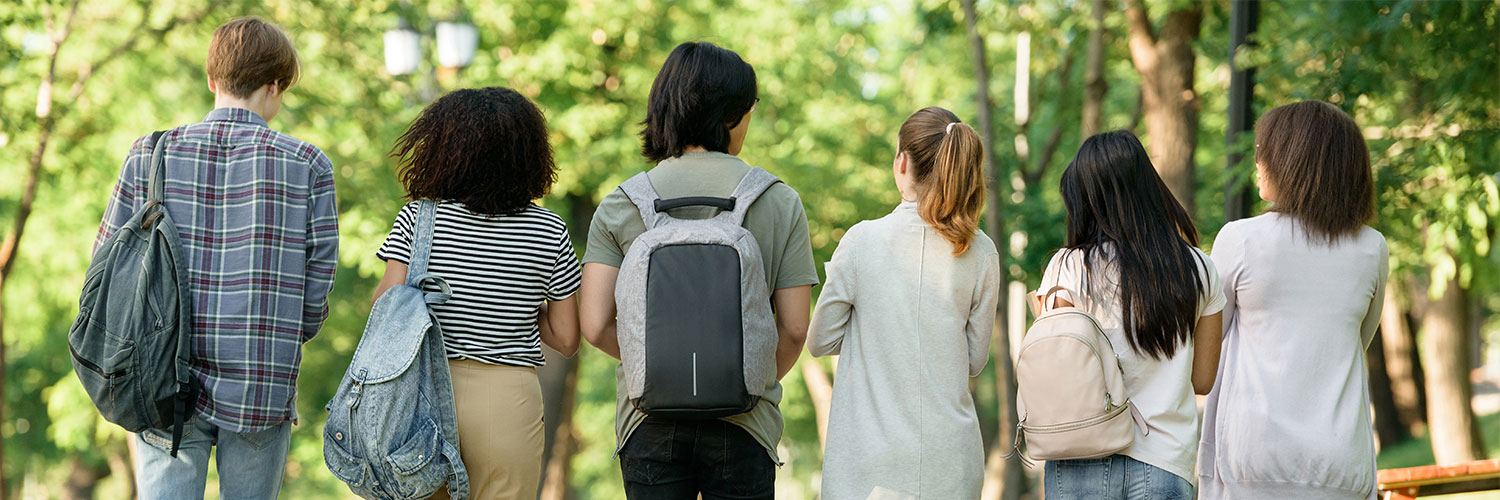 Students Walking and Talking